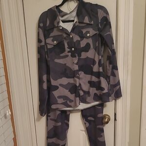 Camouflage Skinny Jumpsuit